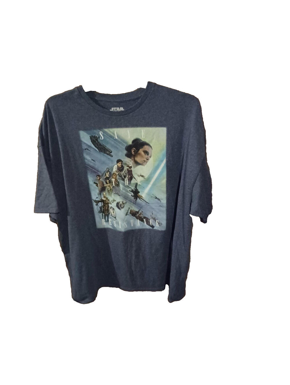 Star Wars Save Resistance Blue T-Shirt EUC